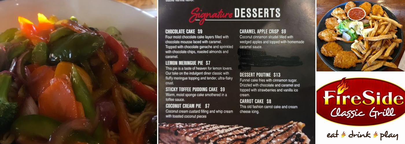 FireSide Classic Grill Menu