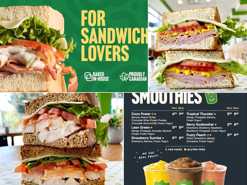 Press'd Sandwich Shop Menu
