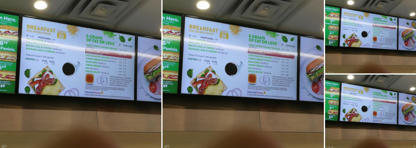 Subway Menu