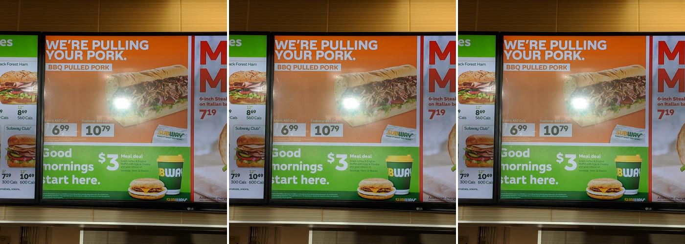 Subway Menu