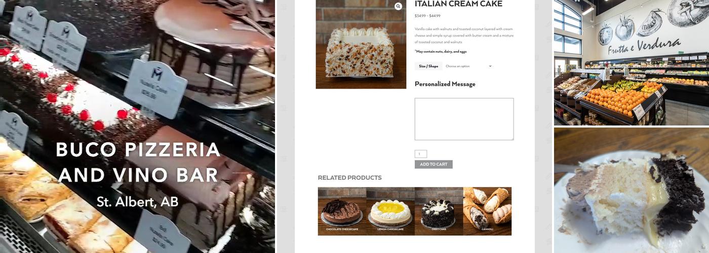 Italian Bakery's Mercato Menu