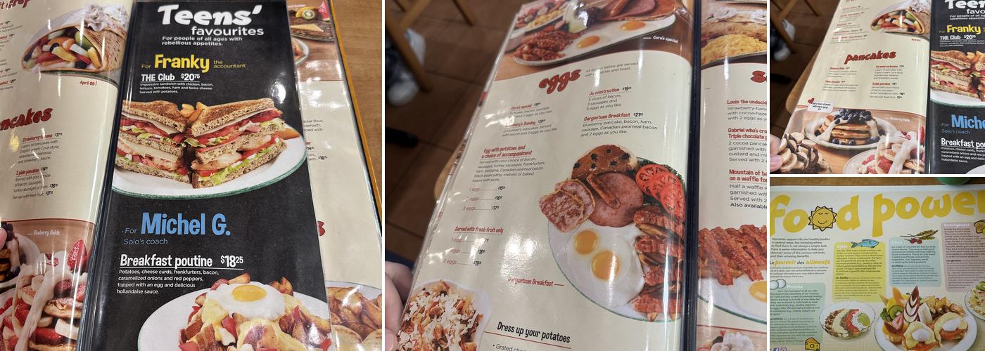Cora Menu