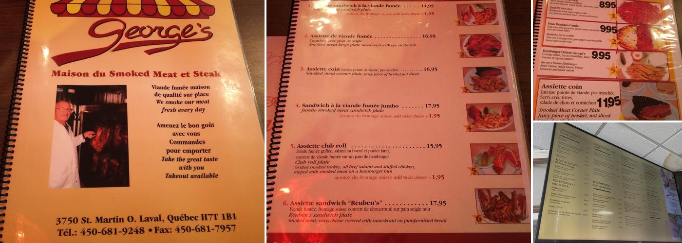 George's Menu