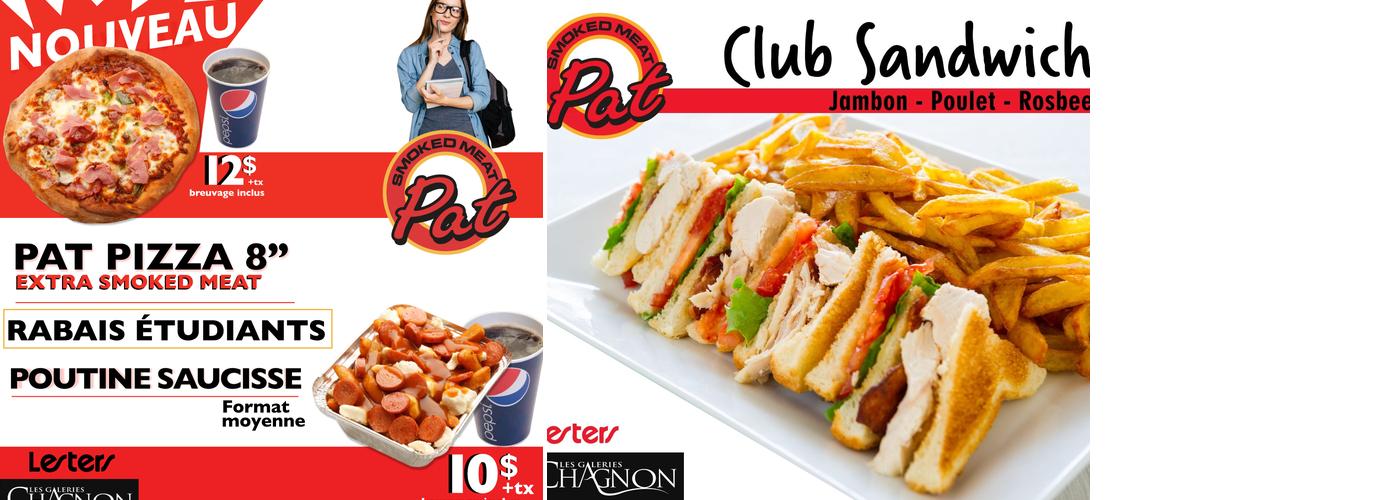 Pat Smoked Meat Menu