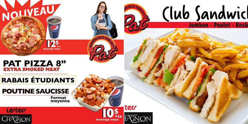 Pat Smoked Meat Menu