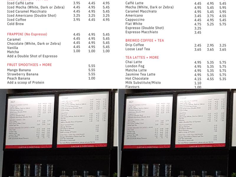 Take Five Café Menu