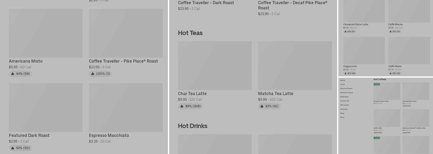 Starbucks Menu