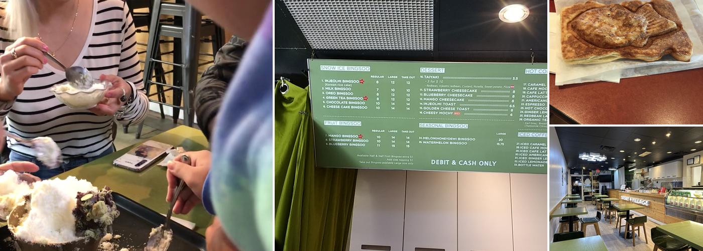 Snowy Village Dessert Cafe Menu