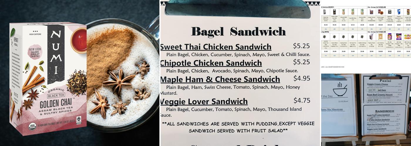 Tapio Tea Company Menu