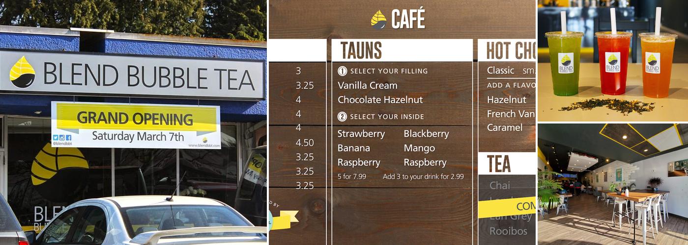 Blend Bubble Tea Menu
