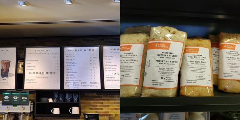 Starbucks Menu