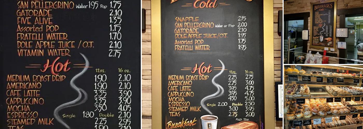 Fratelli Authentic Italian Baking Menu