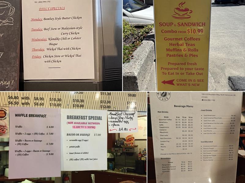 Kenaize Cafe Ltd Menu