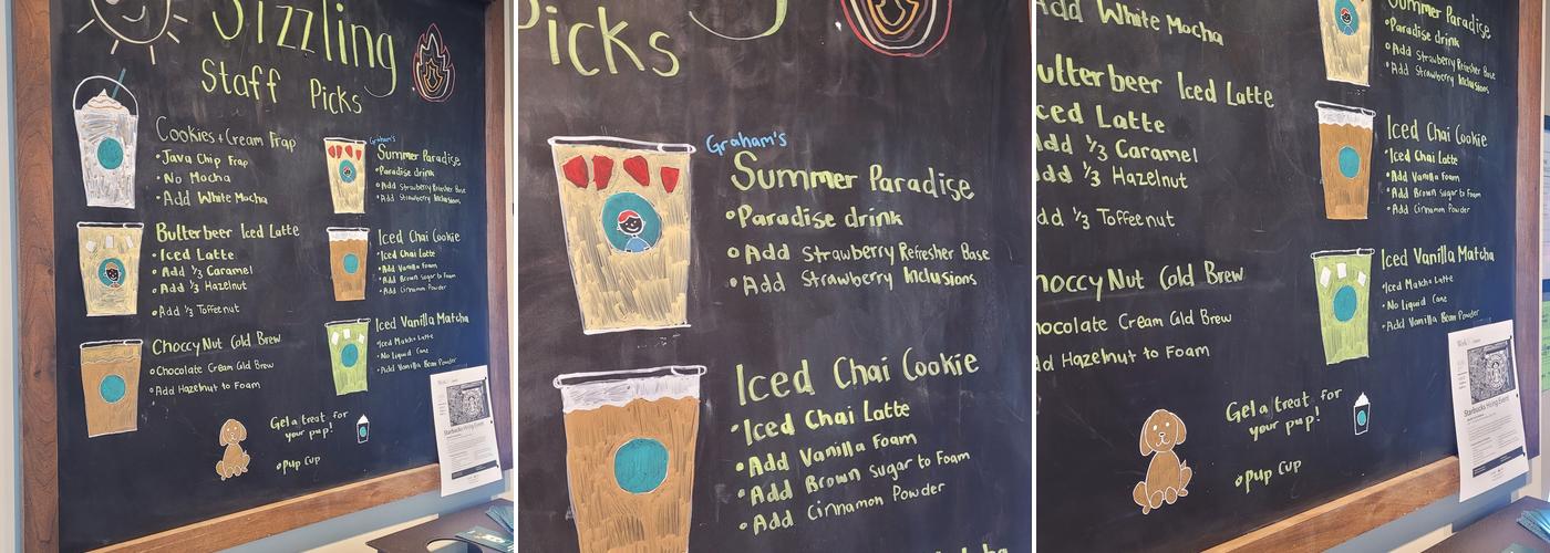 Starbucks Menu
