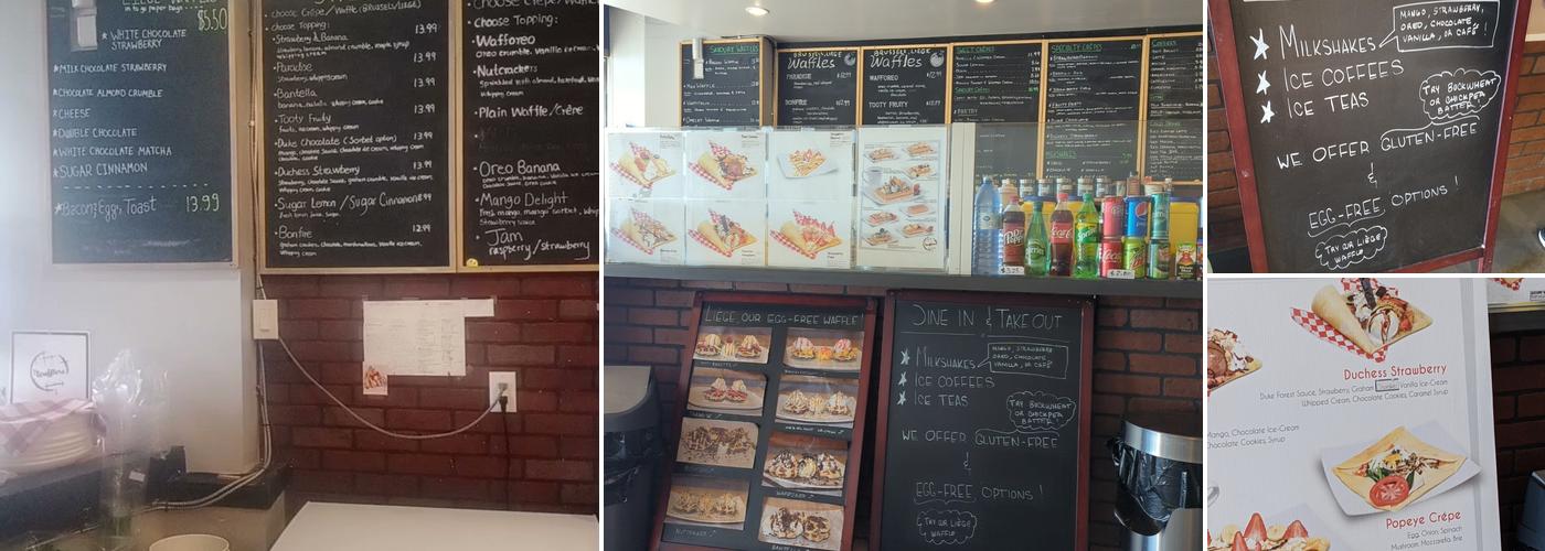 The Wafflers -Belgian Waffle Bar Menu