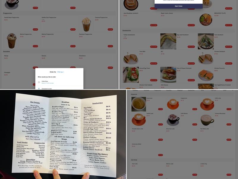 Java Express - White Rock Menu