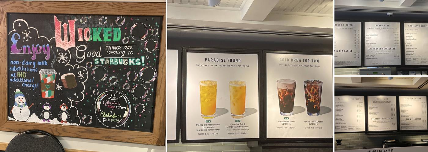 Starbucks Menu