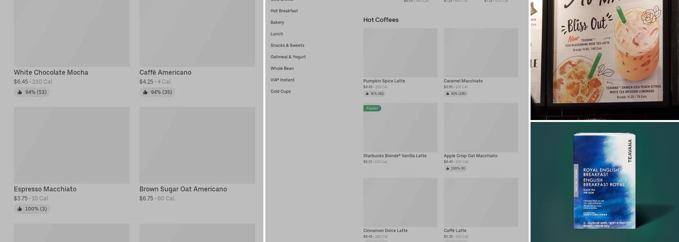 Starbucks Menu
