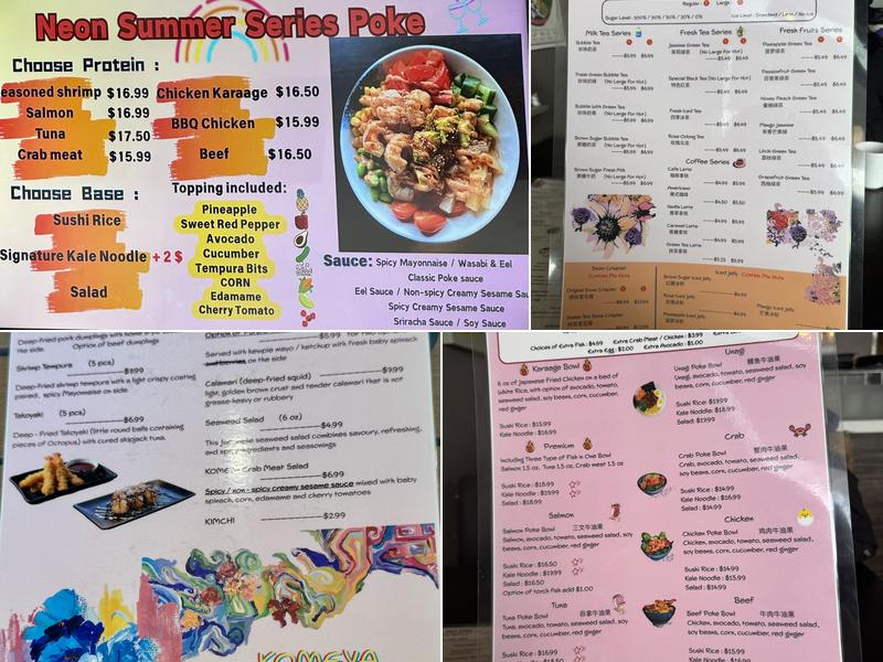 Komeya Menu
