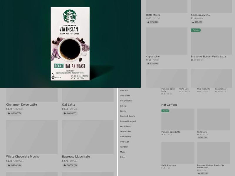 Starbucks Menu