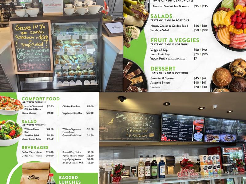 Williams Fresh Cafe Menu