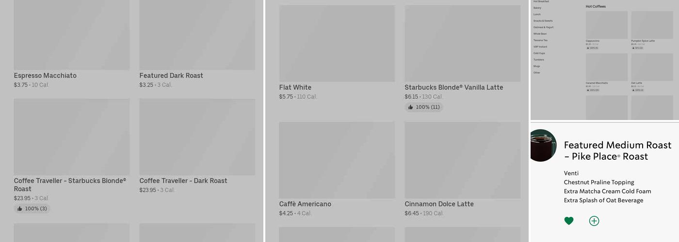 Starbucks Menu