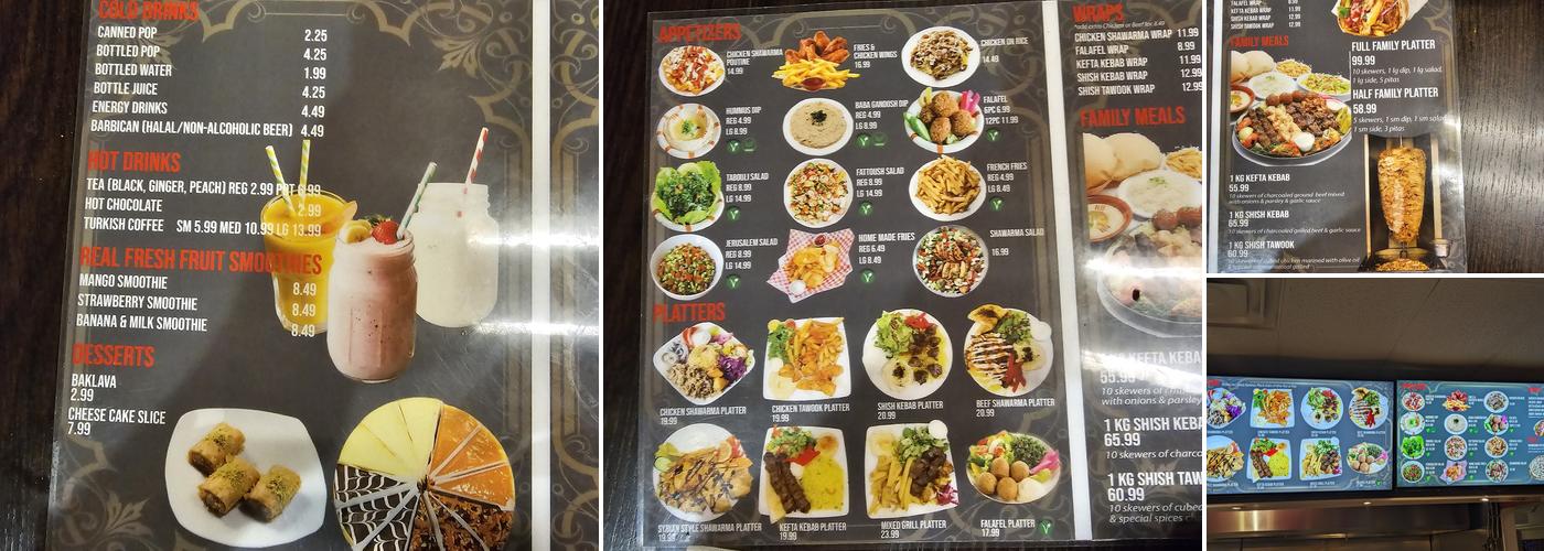 Diwan Menu