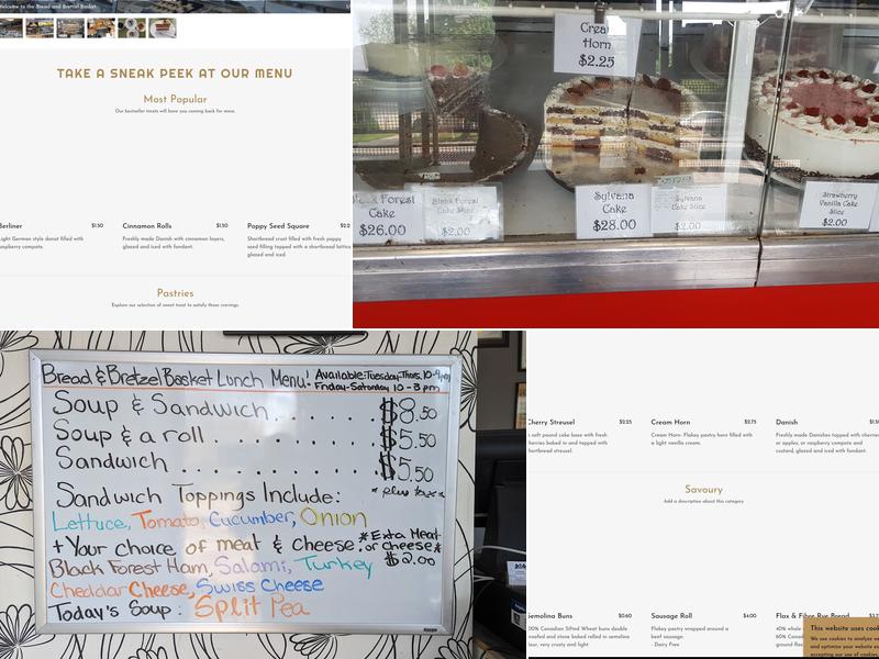 Bread & Bretzel Basket Menu