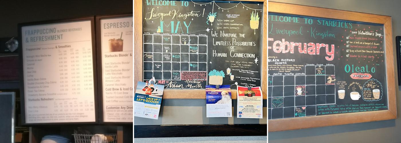 Starbucks Menu