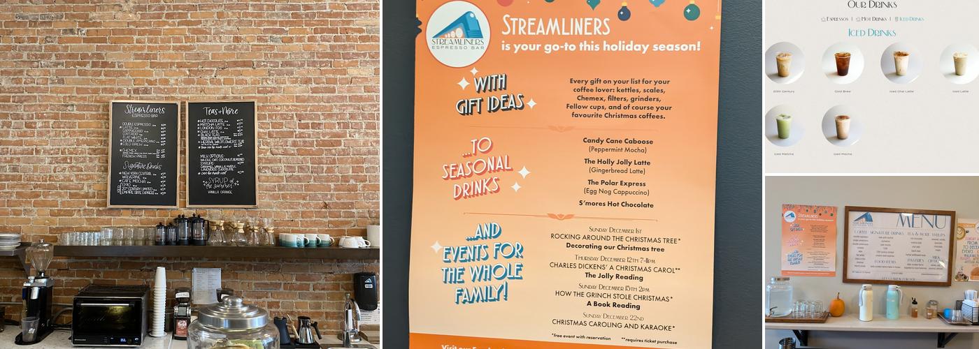 Streamliners Espresso Bar Menu