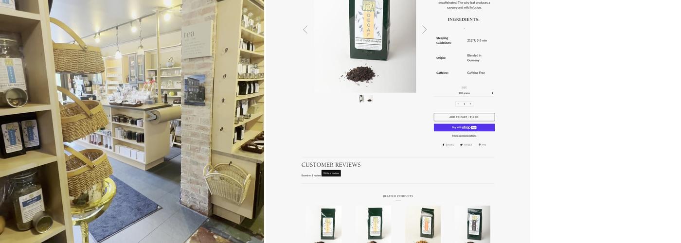 Distinctly Tea Stratford Menu