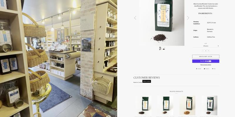 Distinctly Tea Stratford Menu