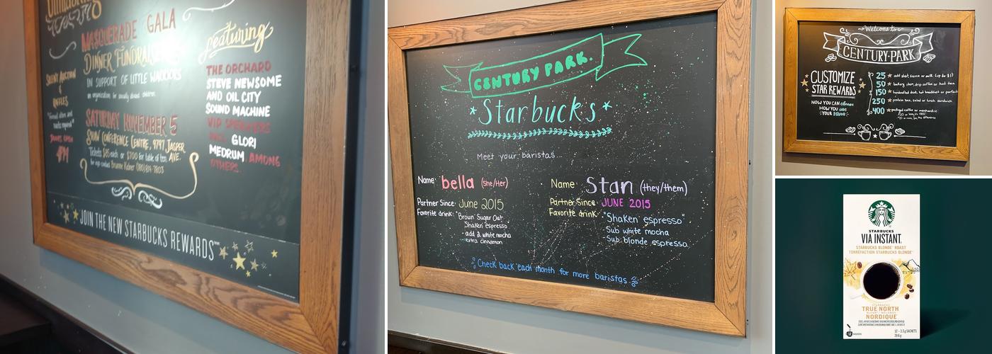 Starbucks Menu