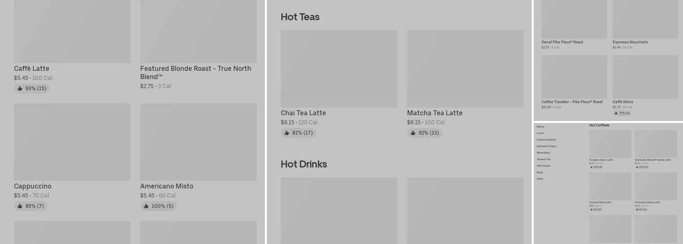 Starbucks Menu