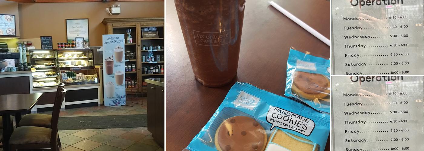 Second Cup Café Menu