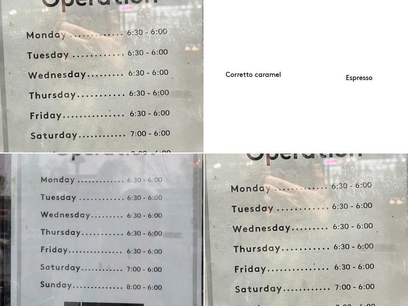 Second Cup Café Menu