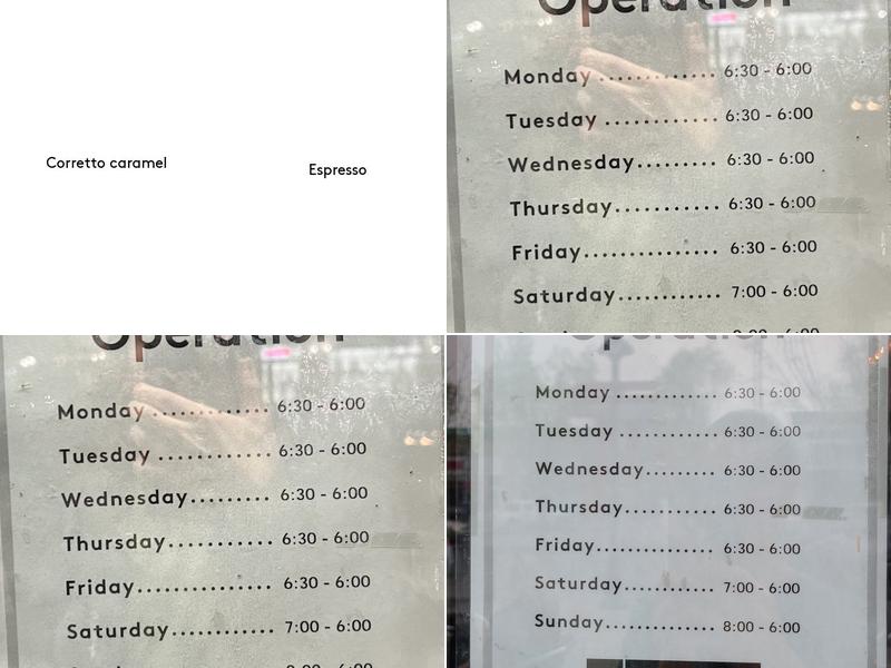 Second Cup Café Menu