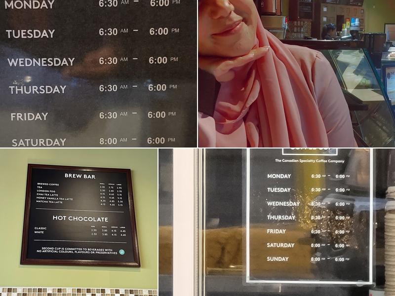 Second Cup Café Menu