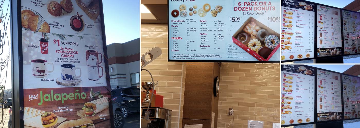 Tim Hortons Menu