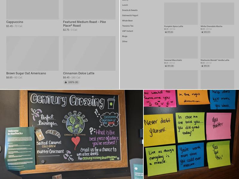 Starbucks Menu