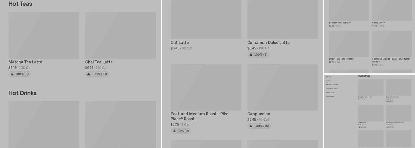 Starbucks Menu
