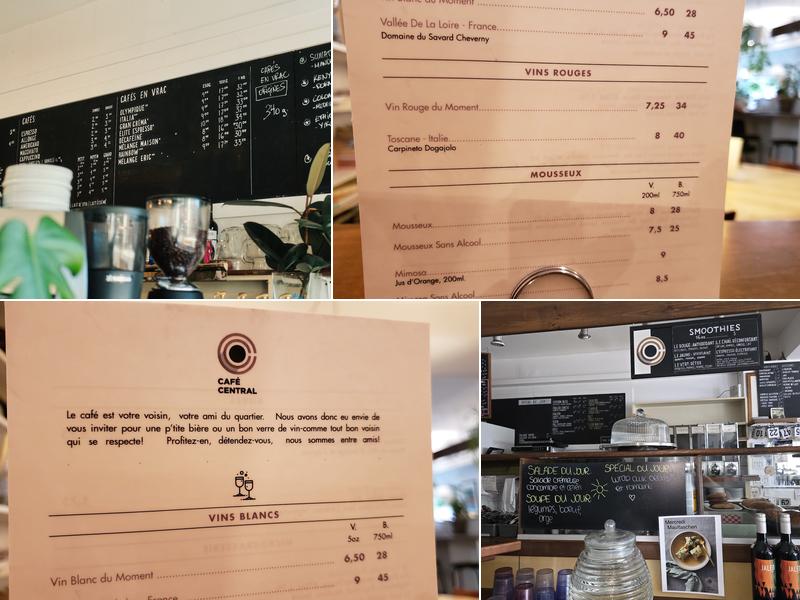 Café Central Menu