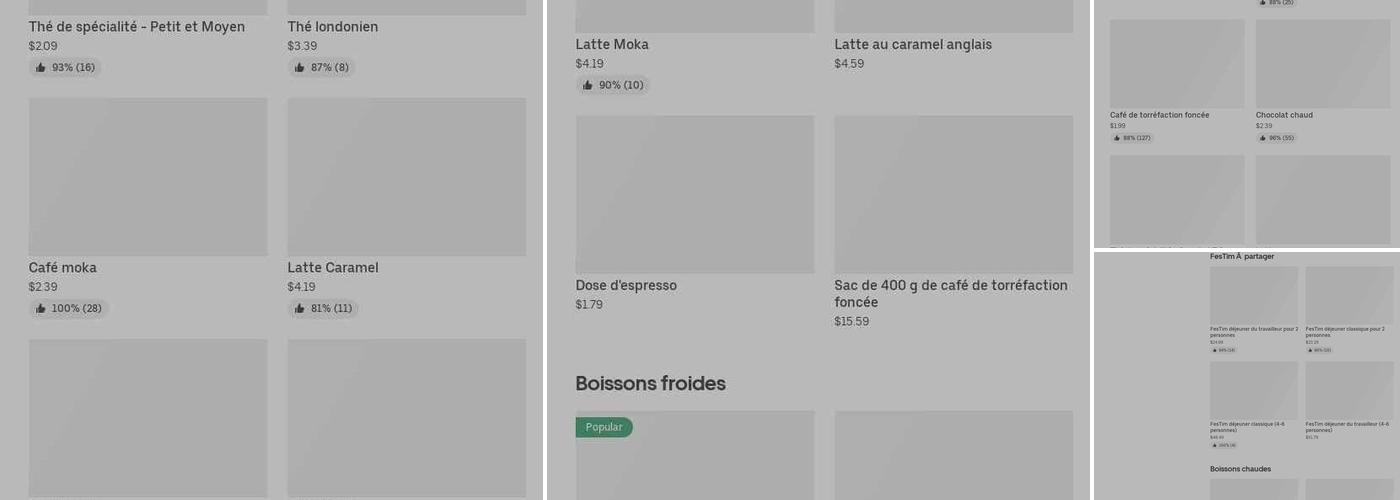 Tim Hortons Menu
