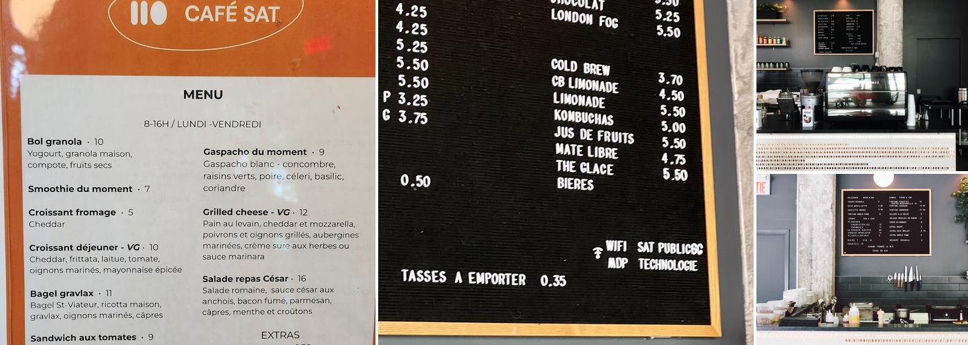 Café SAT Menu