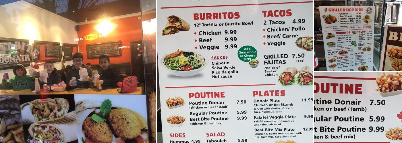 BEST BITE DONAIR Menu