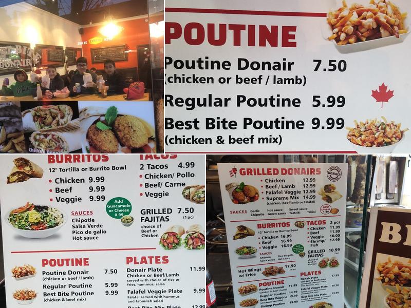 BEST BITE DONAIR Menu