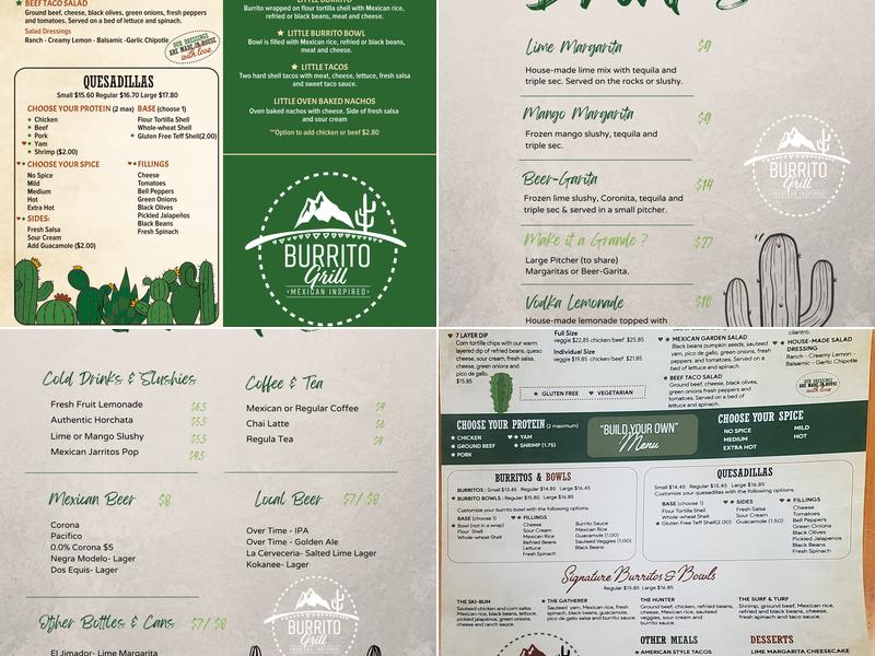 Burrito Grill Menu