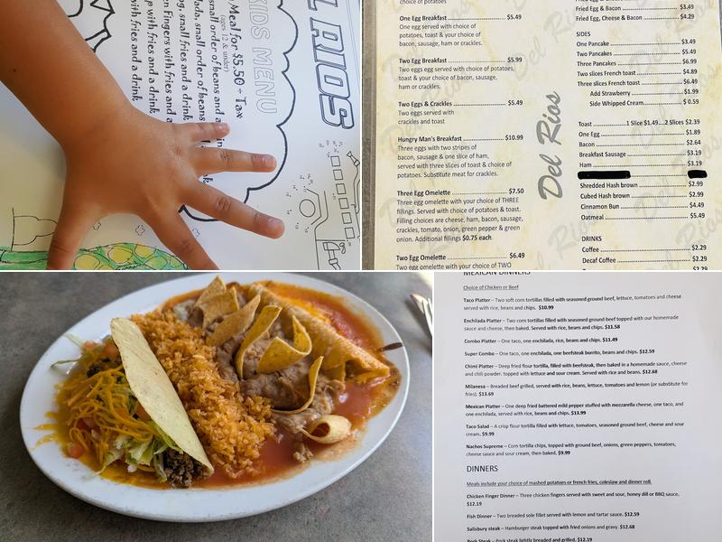 Del Rios Menu