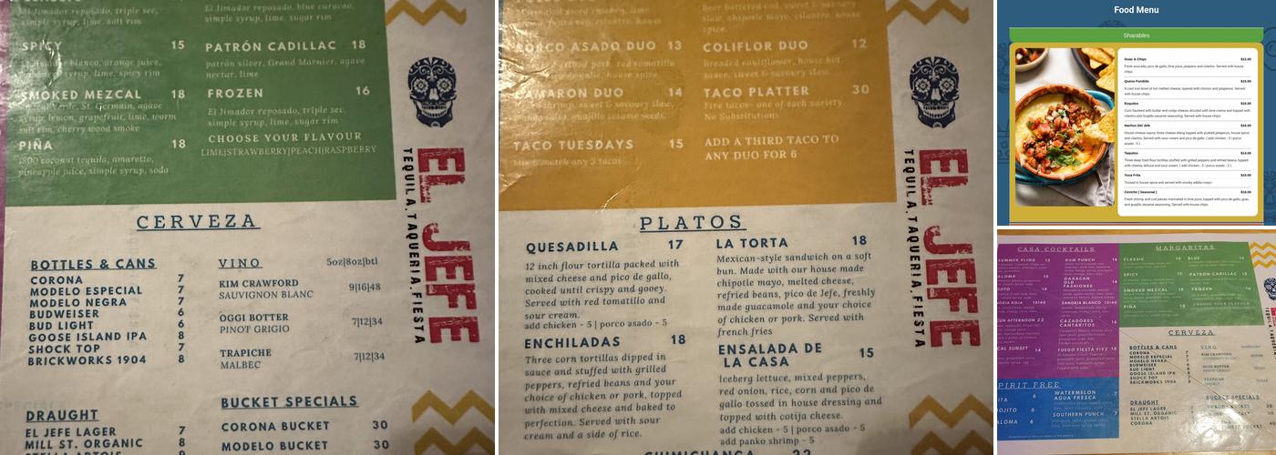 El Jefe Menu