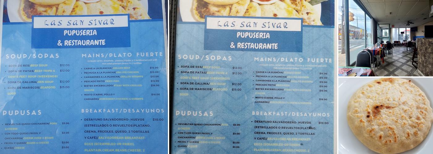 San Sivar Menu
